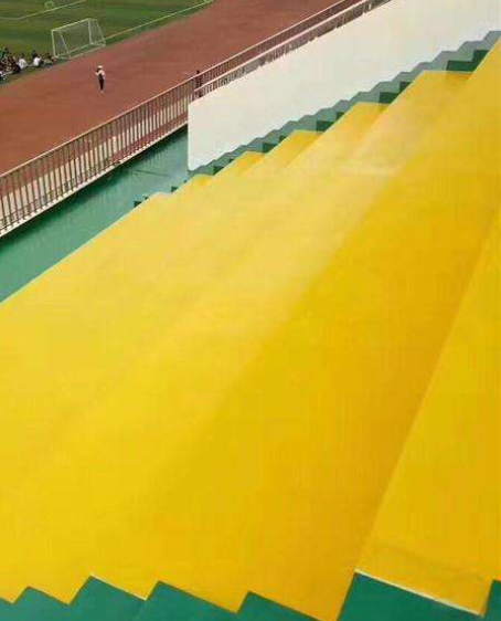 镜湖球场台阶翻新修补改造